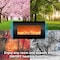 Hastings Home Hastings Home Electric Fireplace 31-inch Wall Mounted, 13 Backlight Colors, Remote Control(Black) 431647TPF - alternate 2